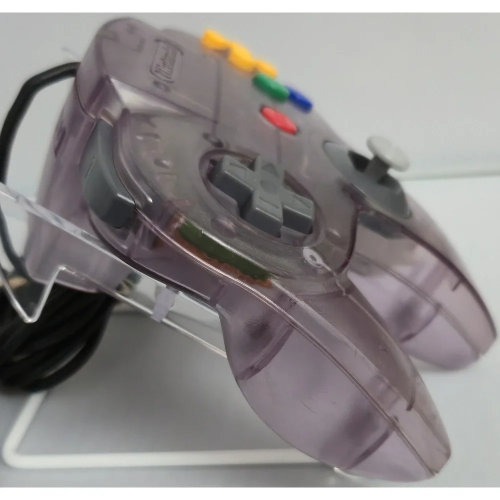 Nintendo NUS-005 N64 Controller Atomic Purple Translucent Kitsch-Bent Joystick
